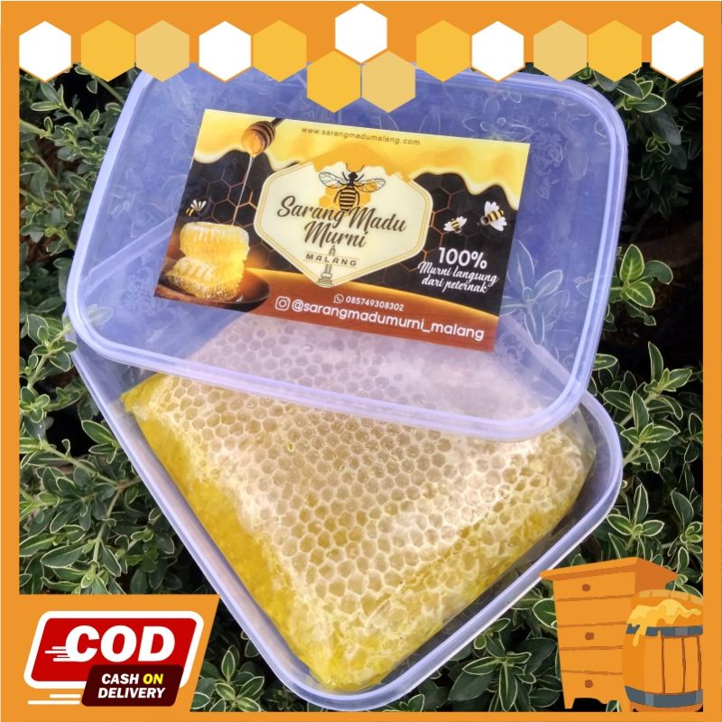 

500 GRAM MADU SARANG MURNI ASLI MELIFERA