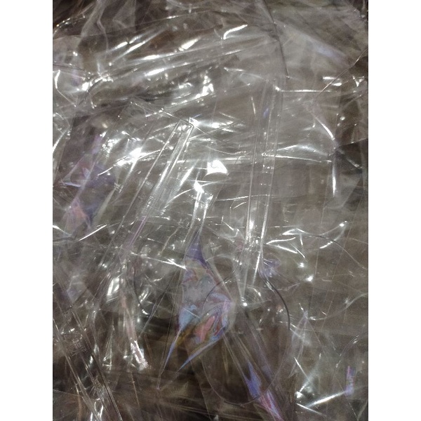 sendok plastik bening set isi 50