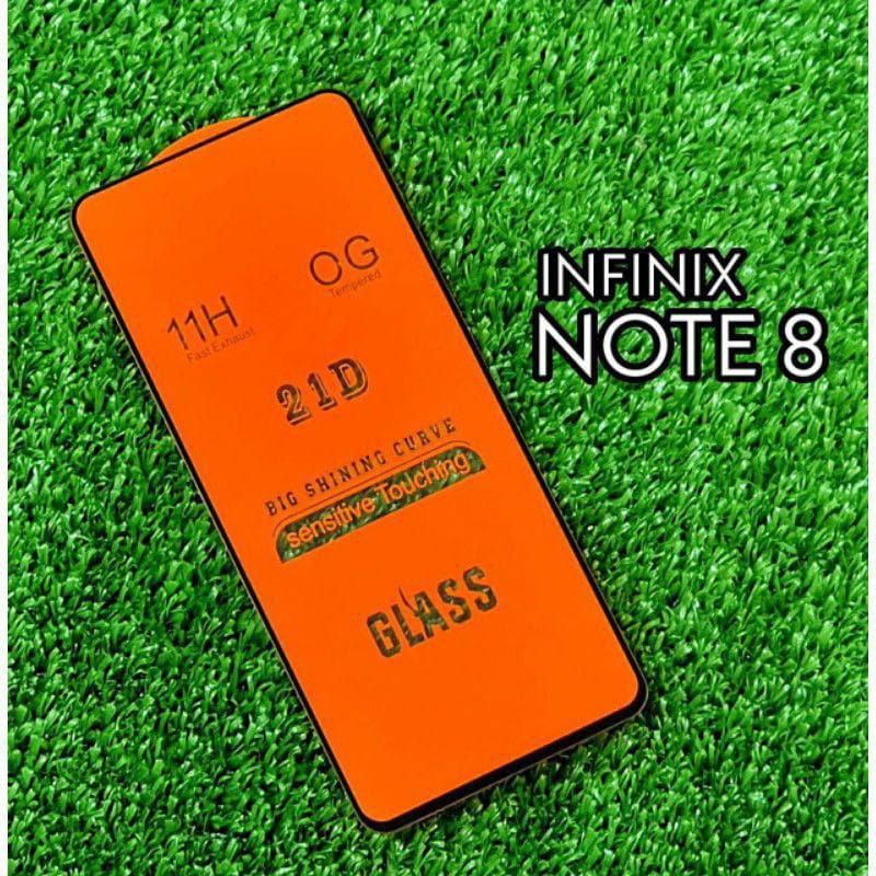 Tempered Glass Infinix Note 7/Note 8 New Full Screen Premium Protector Quality