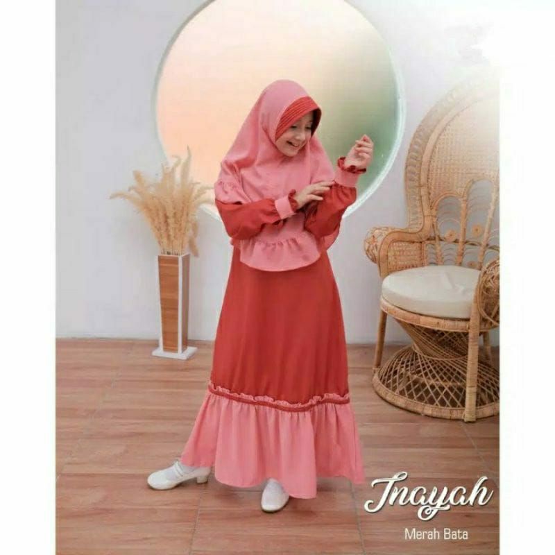 GAMIS ANAK INAYAH TERBARU (3-14 tahun)