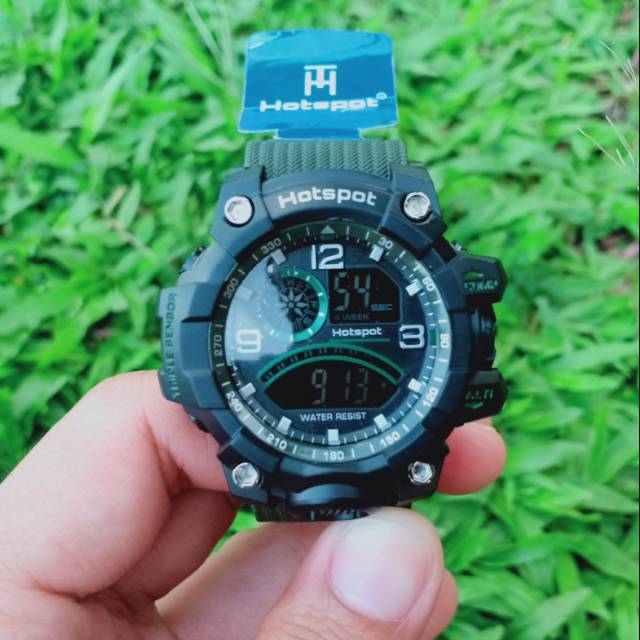 HSS Hotspot Jam Tangan Waterproof - Army
