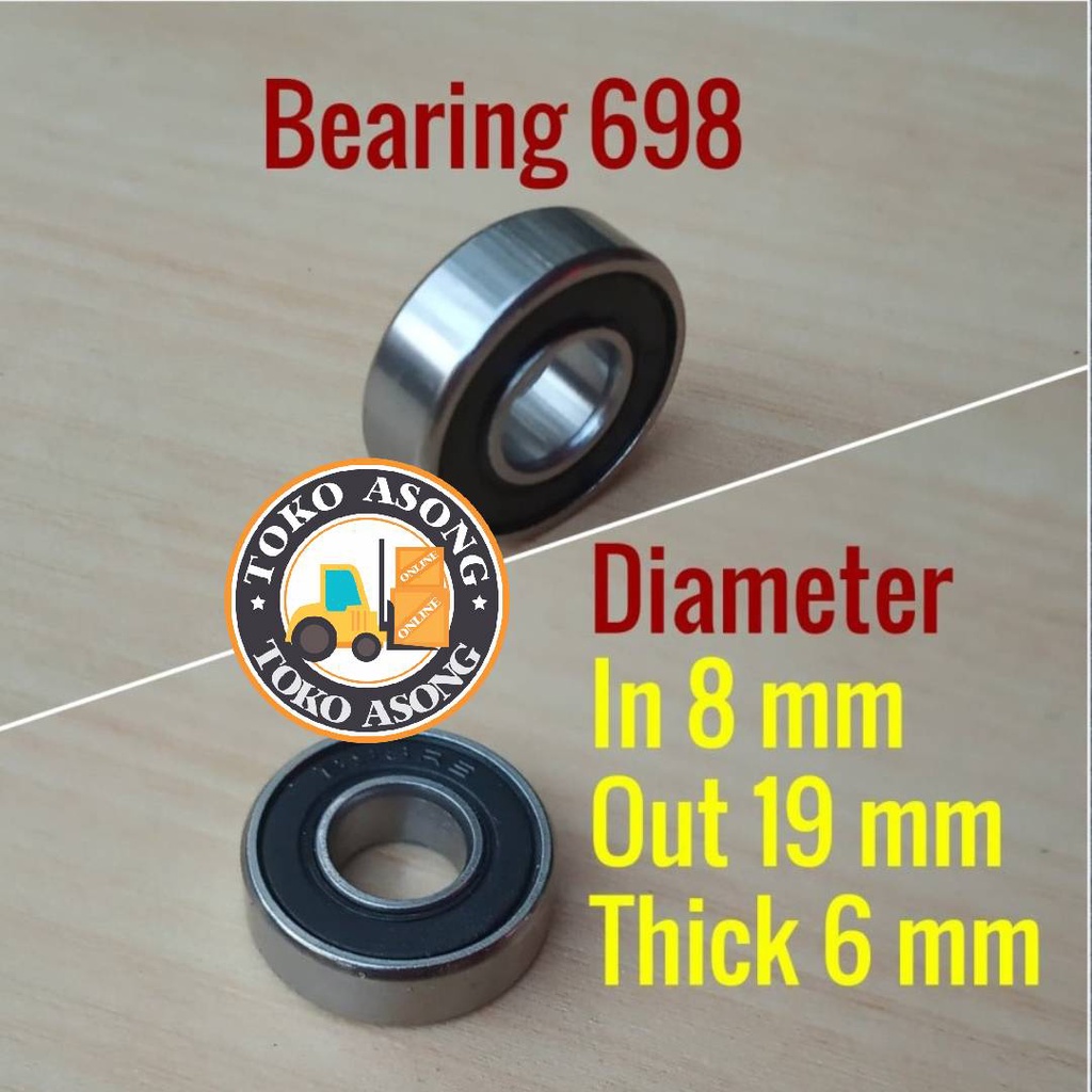 bearing 698 diameter in 8 out 19 mm pillow poros bearing 698