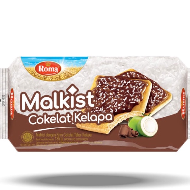 

Roma Malkist Cokelat Kelapa Pack 135gr