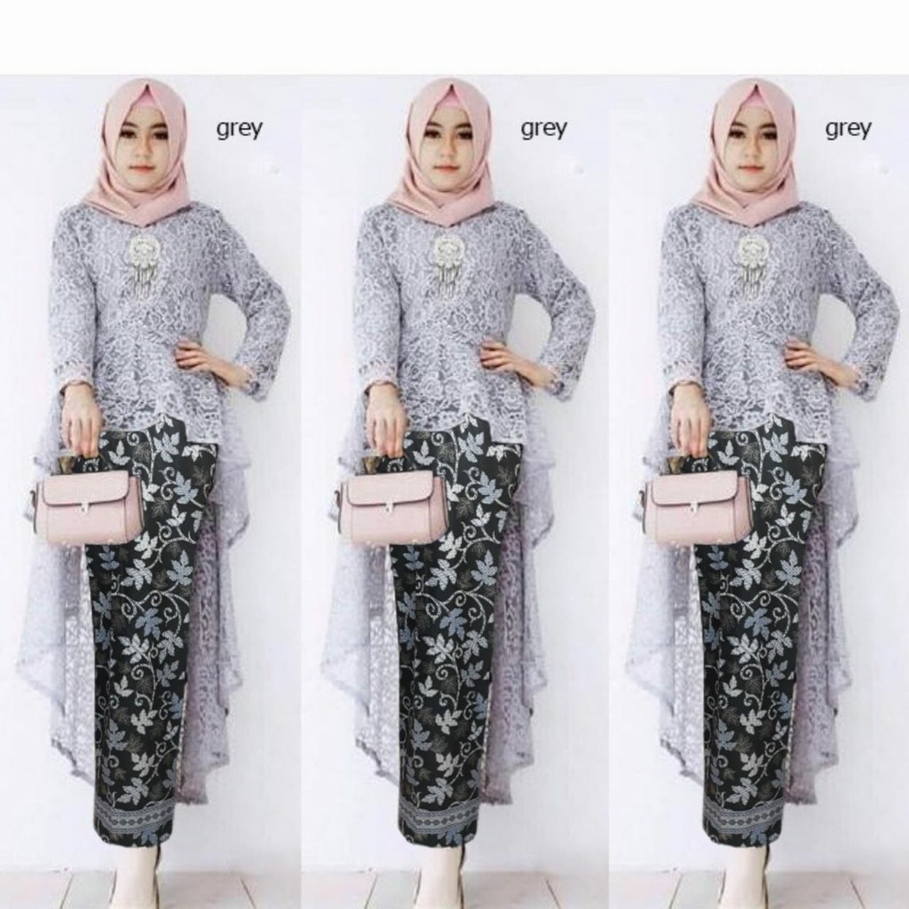 SET KEBAYA JAWI | SETELAN KEBAYA BATIK GIH QUALITY