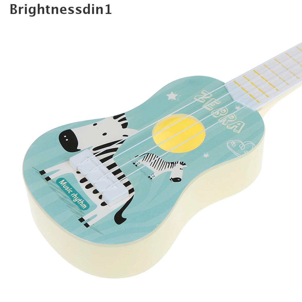 (Brightnessdin1) Mainan Edukasi Gitar Ukulele Montessori Untuk Anak