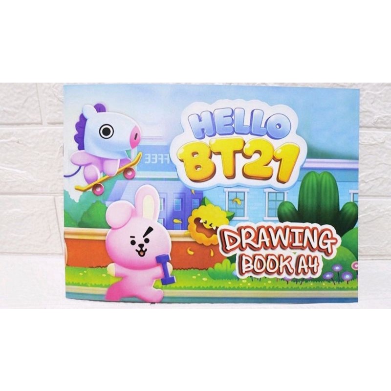 buku gambar A4 BTS BT21 (1pcs)-2