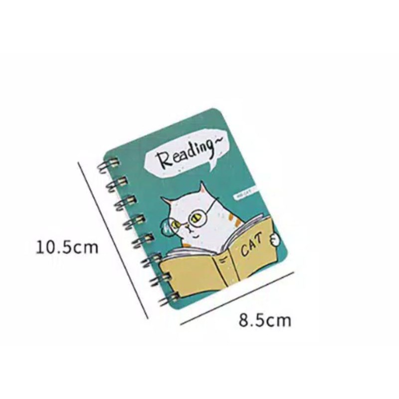 Notebook mini / buku catatan tulis memo kecil motif lucu