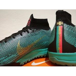 Baru  Sepatu Futsal Nike MercurialX Superfly 360 Elite CR7 Clear Jade   TURF