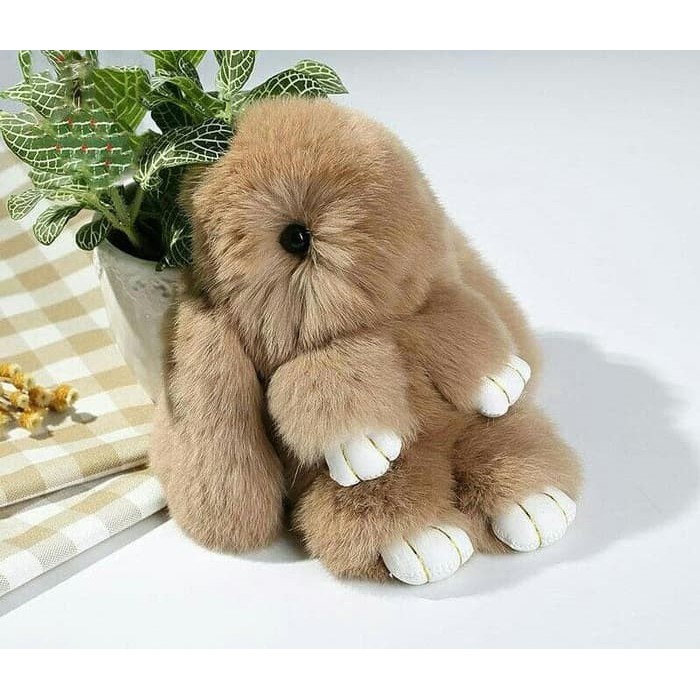 FUR POM POM  KEYCHAIN RABBIT COPENHAGEN