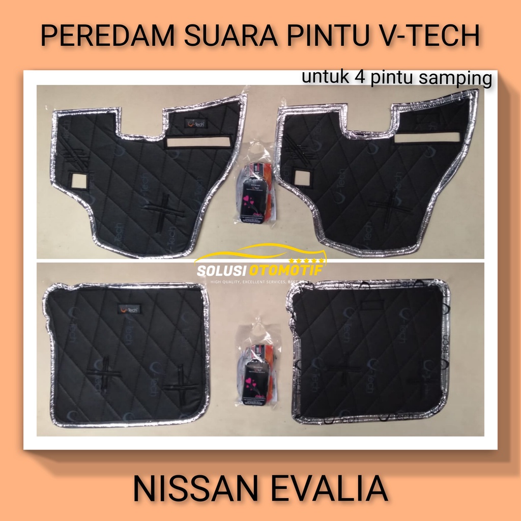 NISSAN EVALIA Peredam Suara Pintu Aksesoris Mobil VTECH Original Plug n Play