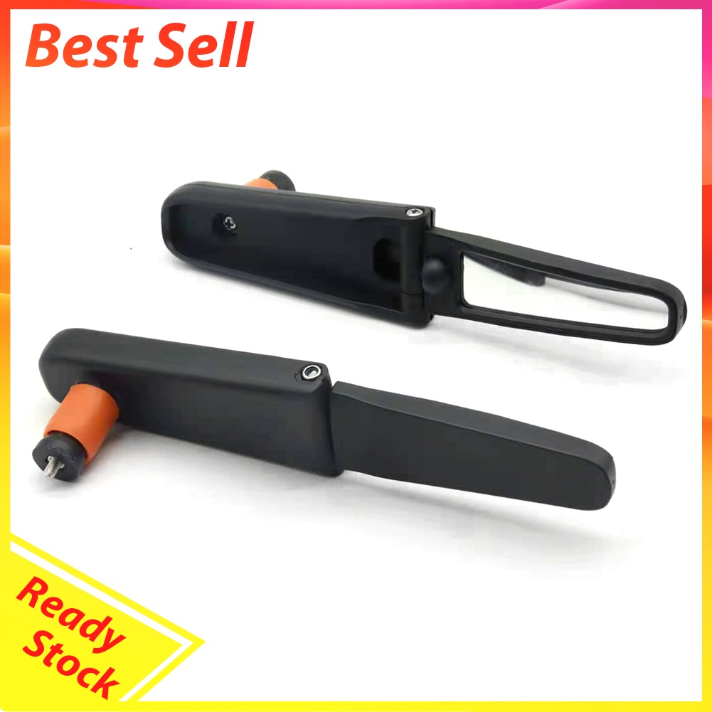 Bike Folding Grip Rearview Mirror Adjustable Fixed Gear Handlebar Reflector