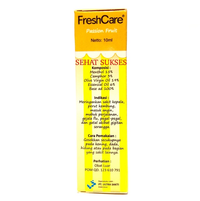 Fresh Care Teens Passion Fruit 10Ml ~ Minyak Angin Fresh Care Passion Fruit