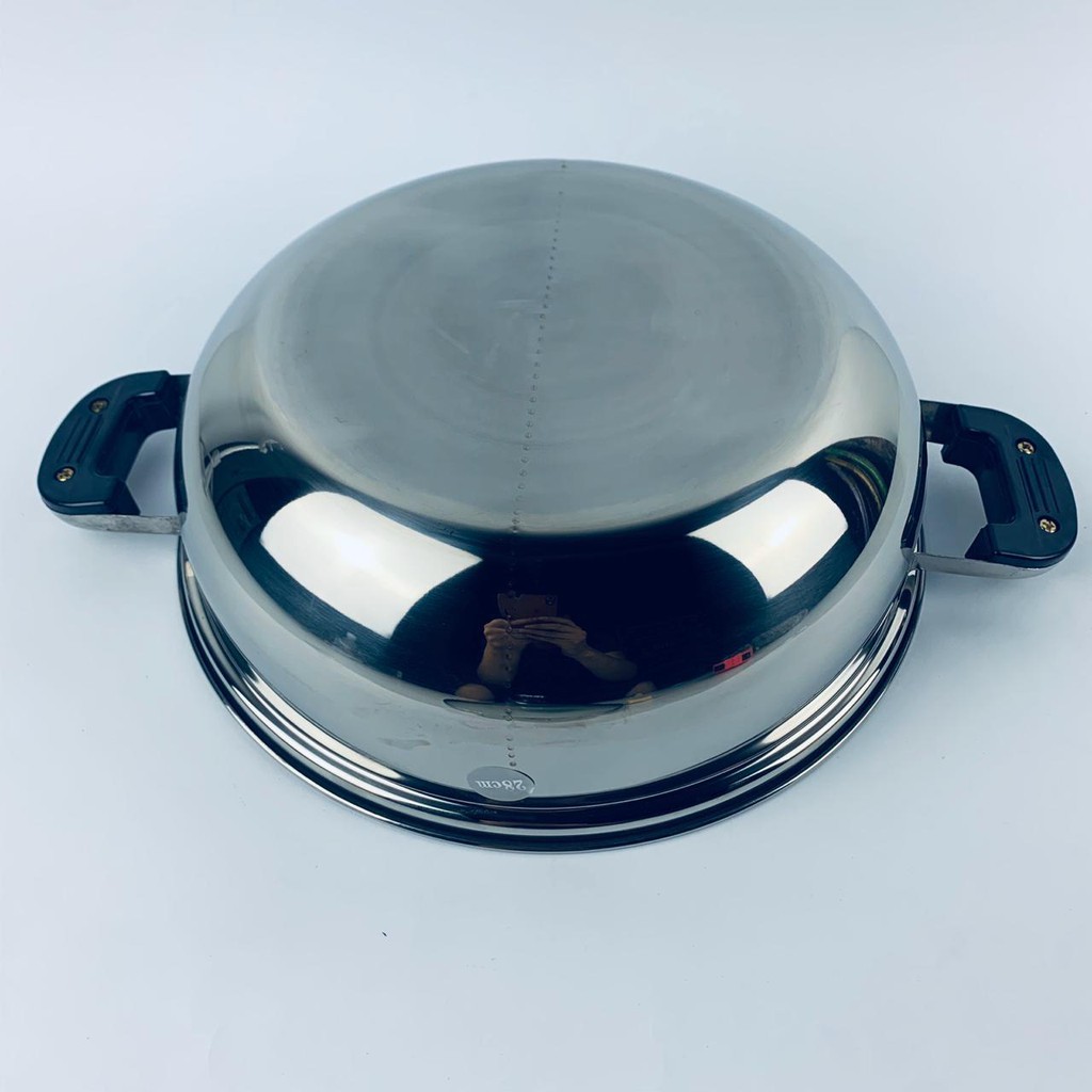 PANCI SHABU-SHABU SUKIYAKI 2 SEKAT/HOT POT STAINLESS 28CM HCX