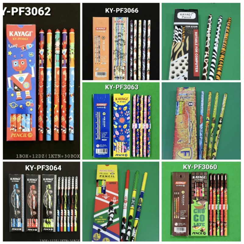 

Pensil 2b kayagi Motif/ Pensil Kayu/ Pensil Motif/ Pensil lucu 2b/(isi 12 Pc)
