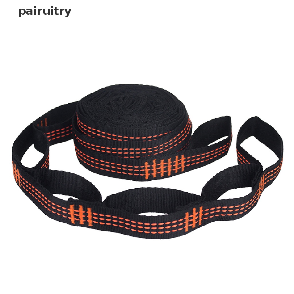 Prt 2pcs / Set Strap Hammock / Tempat Tidur Gantung Warna Hitam Untuk Outdoor