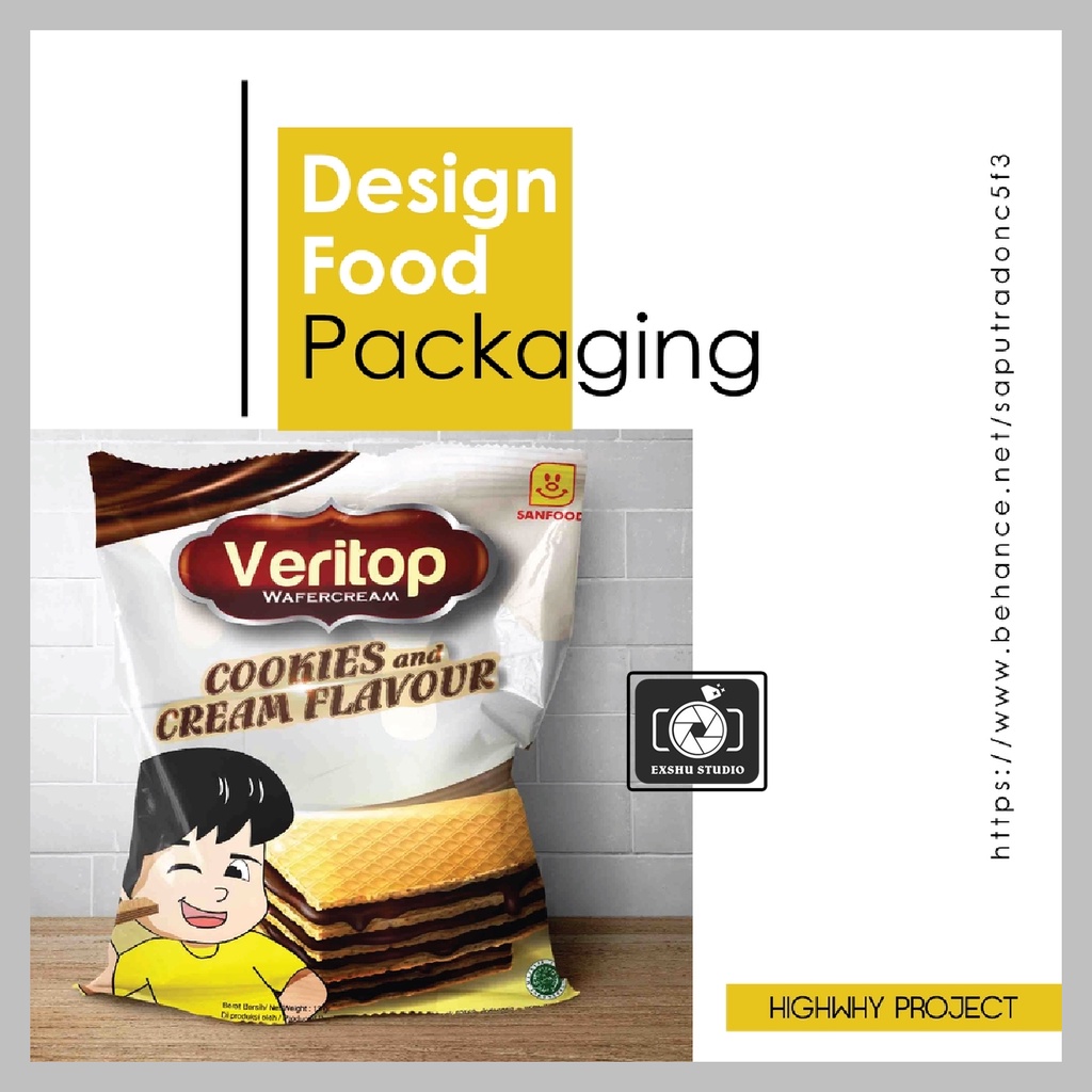 JASA DESAIN KEMASAN + DIELINE / DESAIN PRODUK MAKANAN