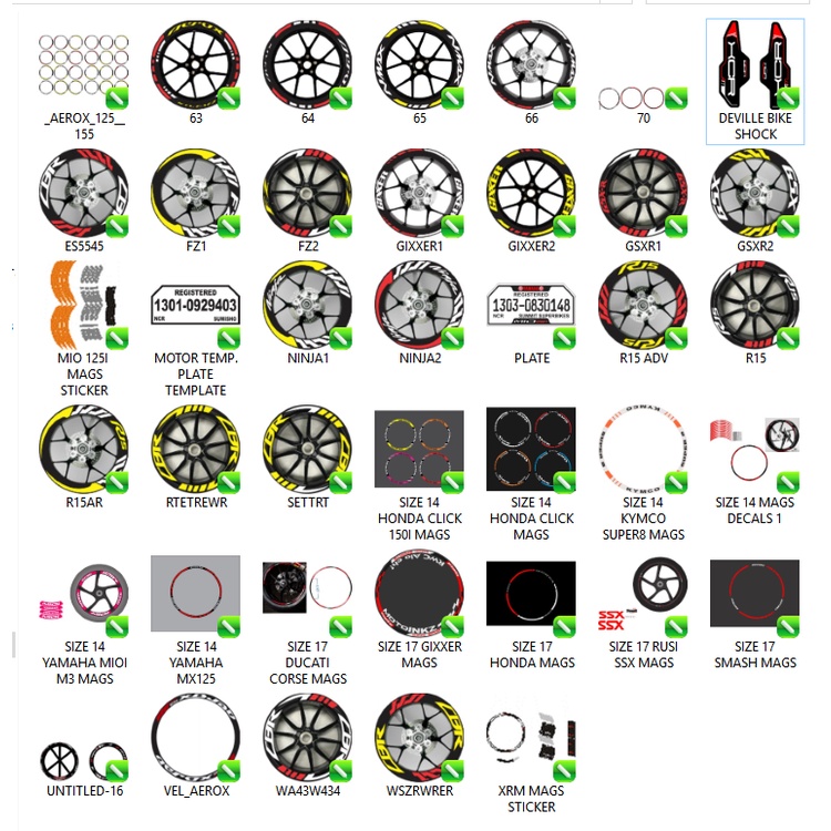 Rim and Plate Template - Coreldraw