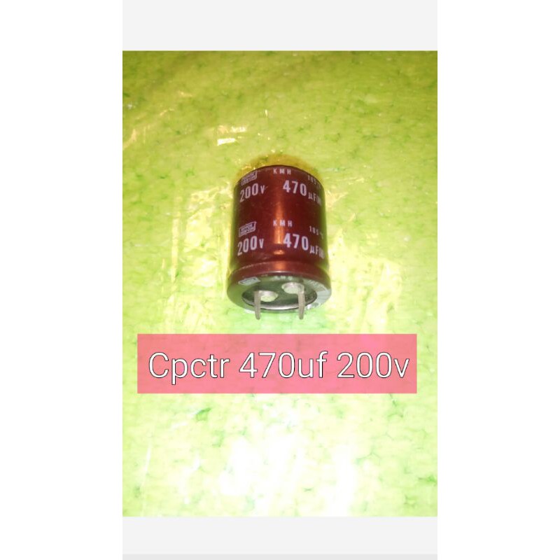 Capacitor 470uf 200v original elco electrolit kapasitor 470uf 200v