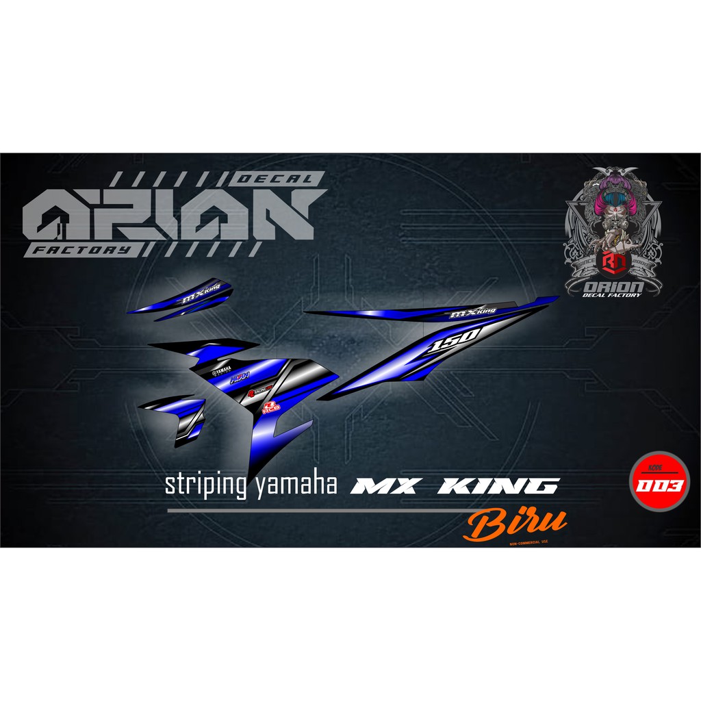 sticker striping yamaha mxking