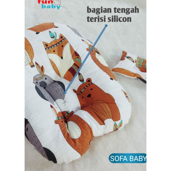 (kualitas SULTAN) sofa bayi kasur bayi premium isi silicon HTH high grade free tas