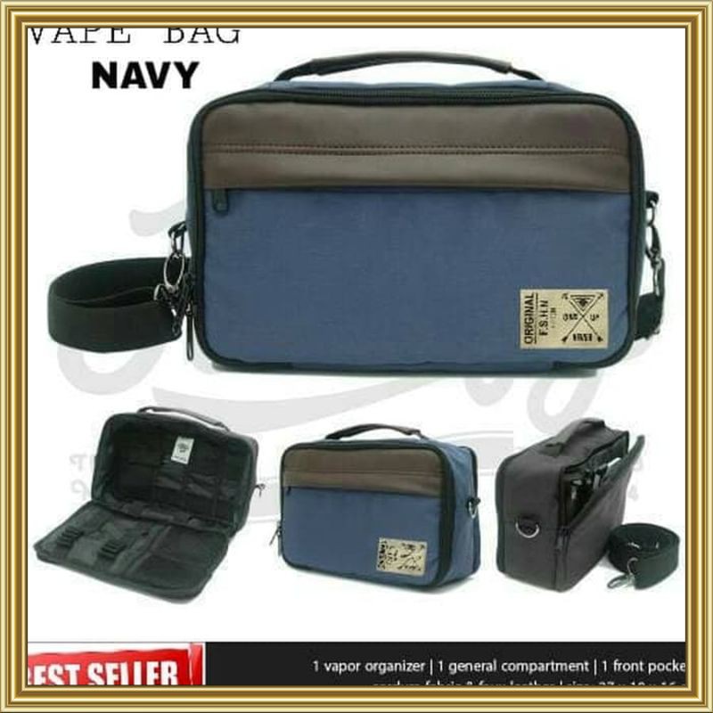 SLINGBAG / TAS SELEMPANG MULTI FUNGSI / TAS VAPE - VAPE FULL BLACK