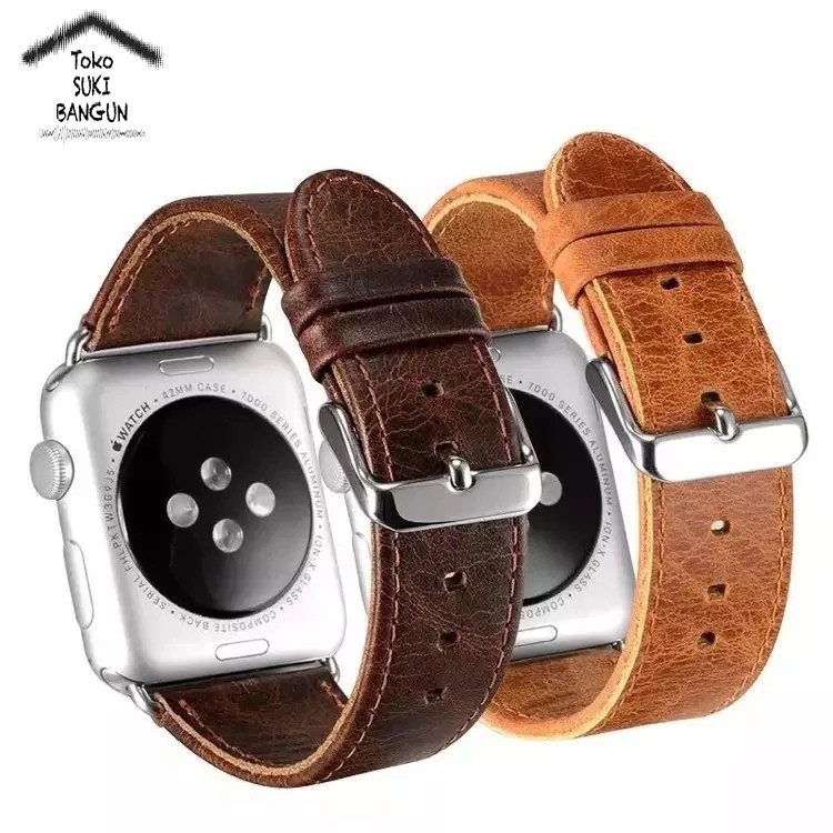 Strap Apple Watch Series 8 7 6 5 4 3 2 1 41mm 40mm 38mm TALI JAM VINTAGE Leather