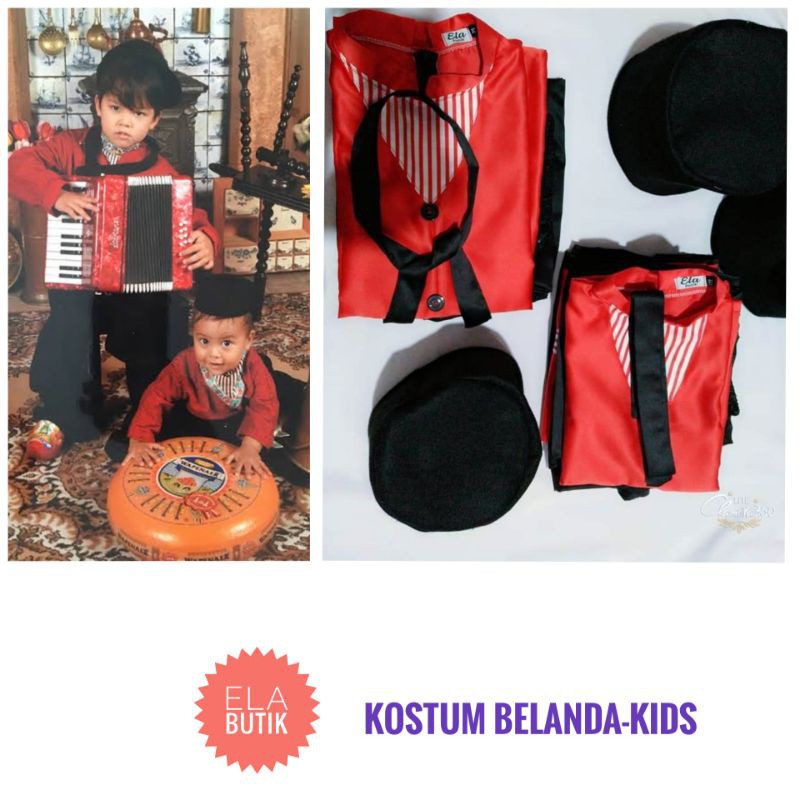 kostum belanda-anak-kostum internasional-baju negara belanda-anak