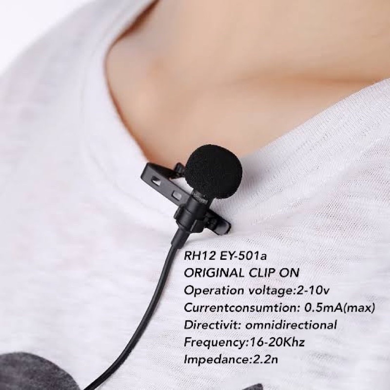 Grosir Clip on Premium RH13 EY-510A Panjang Kabel 180cm Sarung Ori + Bonus Busa 1pcs