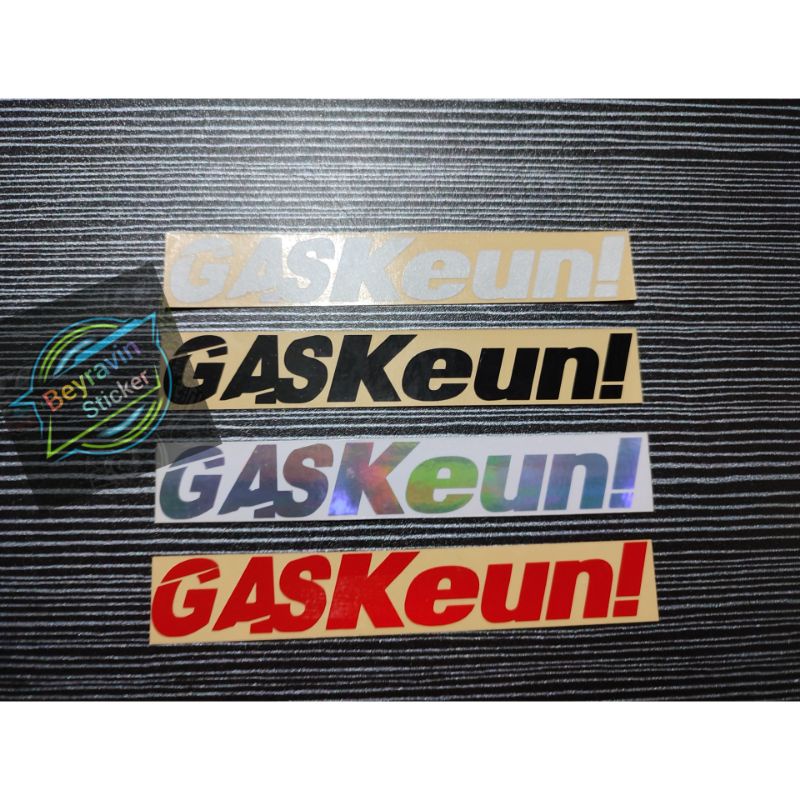 Sticker gaskeun cutting