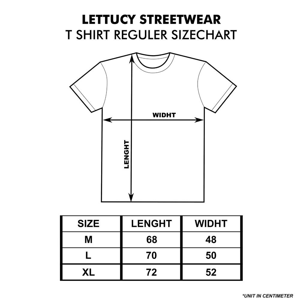 Lettucy 2 Kaos T-Shirt Street Style Black & Cream