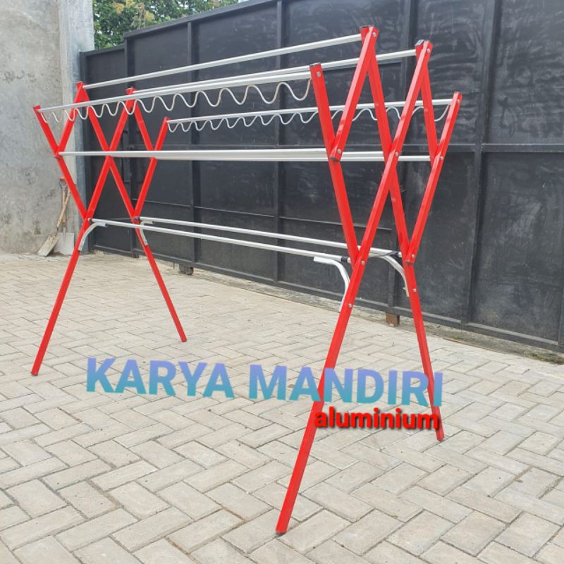 Jemuran Baju / Pakaian / Handuk Aluminium Warna - 180 CM / 1,8 Meter / 1,8 M / Karimun