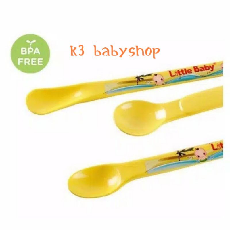 Little Baby Sendok Tiga Bayi set isi 3 pcs sendok makan bayi anak mpasi baby spoon bpa free