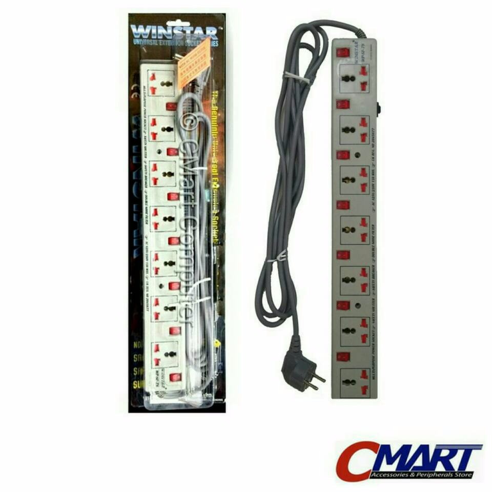 S T D 7 0 0 8 Winstar colokan listrik steker stop kontak stopkontak 7 port ST WPSF7S