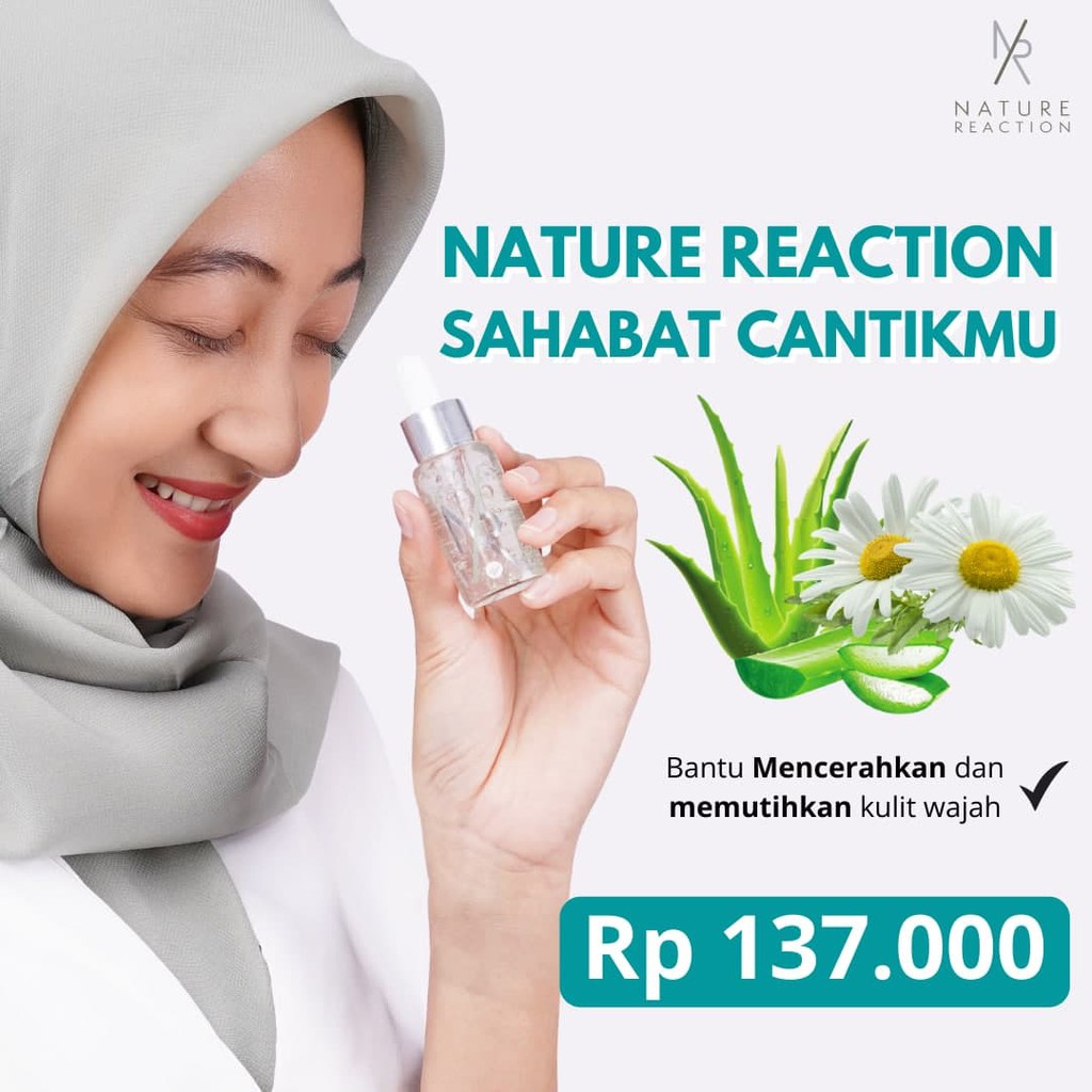 NATURE REACTION CRYSTAL BRIGHT SERUM PEMUTIH / PENCERAH WAJAH PRIA - WANITA