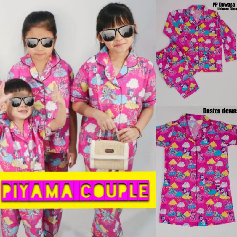 bisa couple ibu dan anak motif unicorn fanta