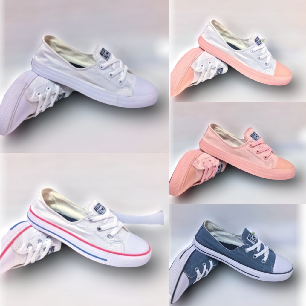 Sepatu flat shoes wanita sneaker wedges terbaru