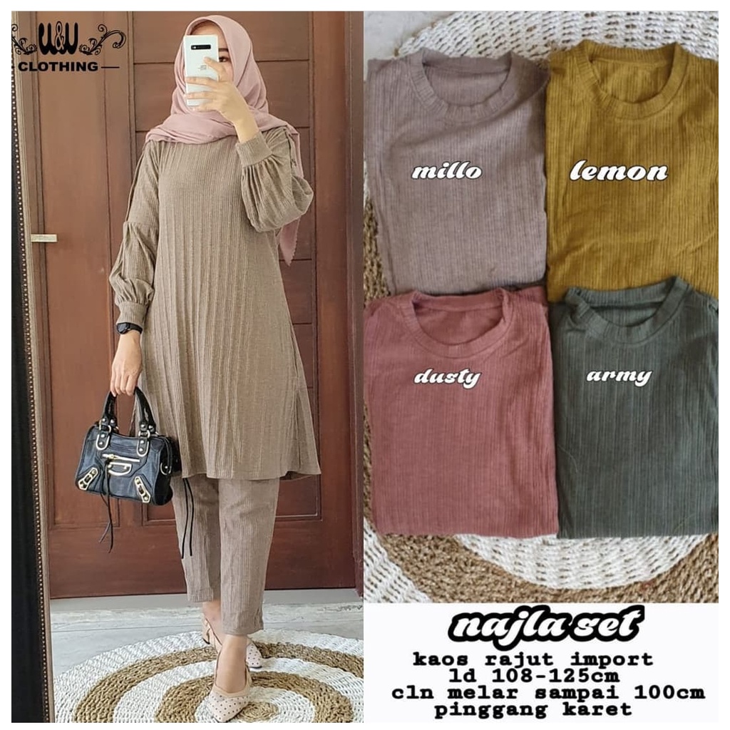Setelan Wanita Bisa COD Najla Set by Fashion Solo-4