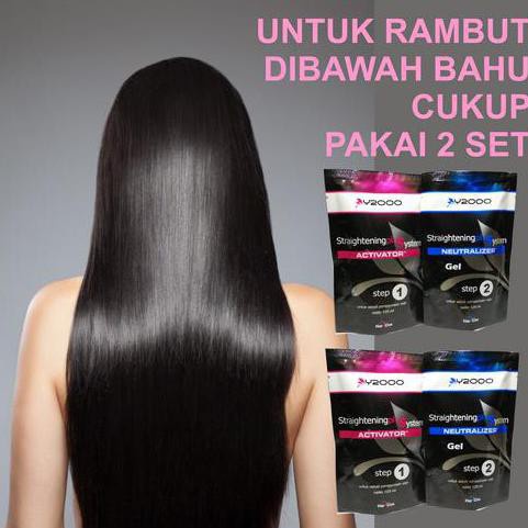 COD Y2000 pelurus rambut 1 set isi 2 SASET tanpa catok dijamin lurus permanen