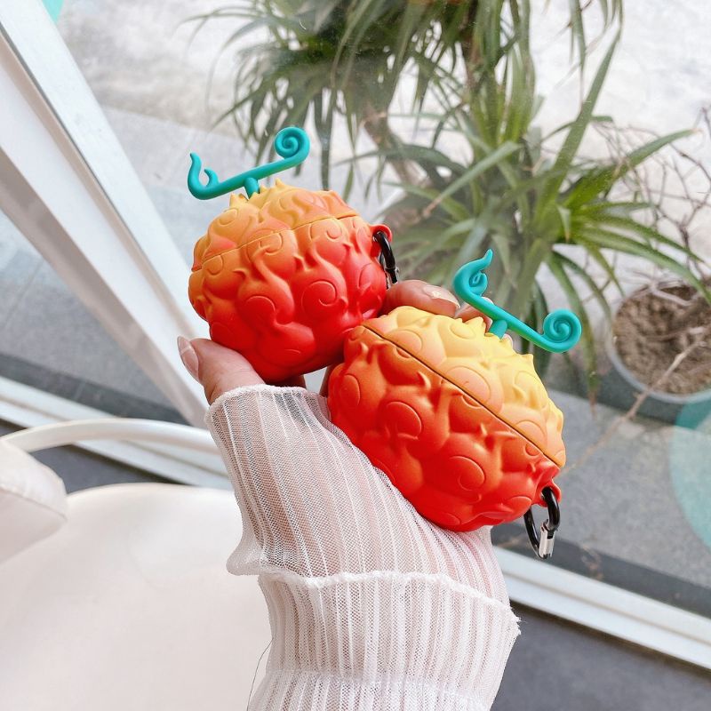 Jual Case Airpods Portugas Ace Devil Fruit Flame Fire Gen 1 2 Pro
