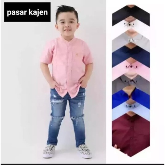 Kemeja Anak Fashion Remaja Oxford Distro Premium 1-10 Tahun