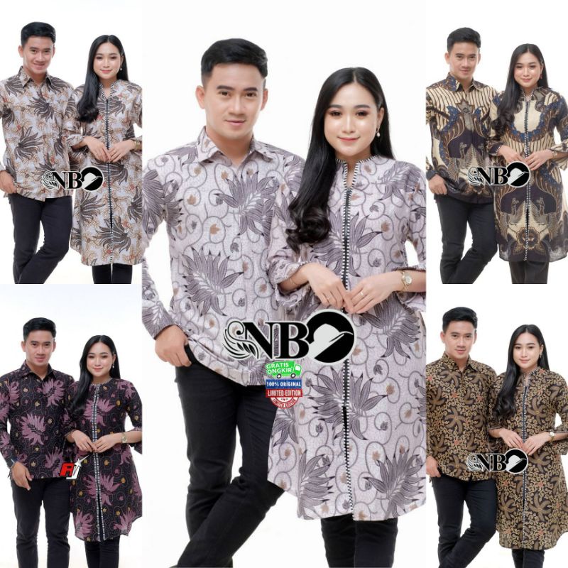 BAJU COUPLE BATIK SARIMBIT | ATASAN BATIK KEMEJA TUNIK | SERAGAM BATIK AL-ZAHRA