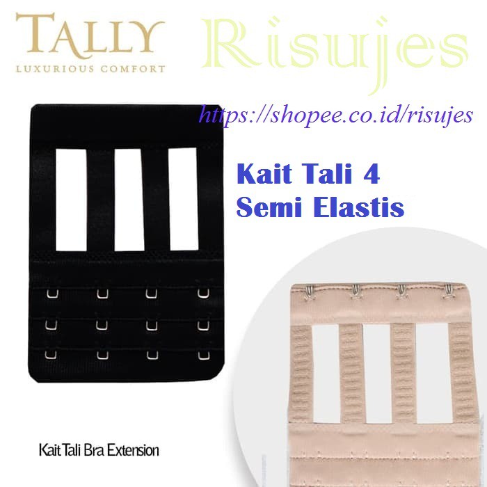 Kait Tali Elastis Sambungan BH / Kait Tali Eksklusif Penyambung Lingkar Bra Tally Kait 2 , 3 &amp; 4