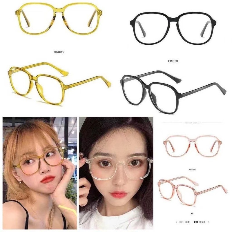 (YUZHU) Bayar di Tempat Korean Design Candy Color Frame Kacamata Wanita Aviator Style Eyeglasses