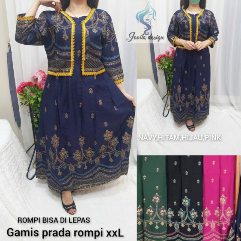 GAMIS INDIA /GAMIS INDIA PRADA /GAMIS BUSUI /GAMIS INDIA ROMPI LD 106 CM/GAMIS INDIA BAHAN ORADA PRE