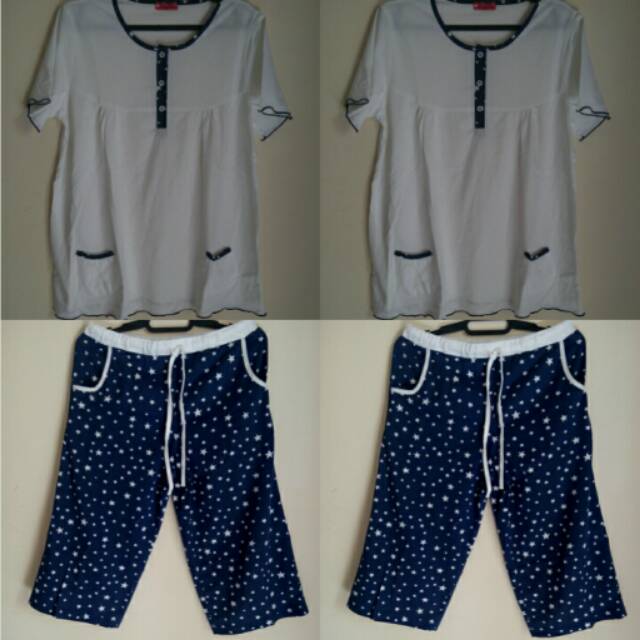 Piyama puella putih biru