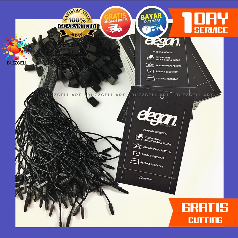 

6 2-5 Hang Tag Custom Hangtag Label Baju Thrift Hijab Jilbab