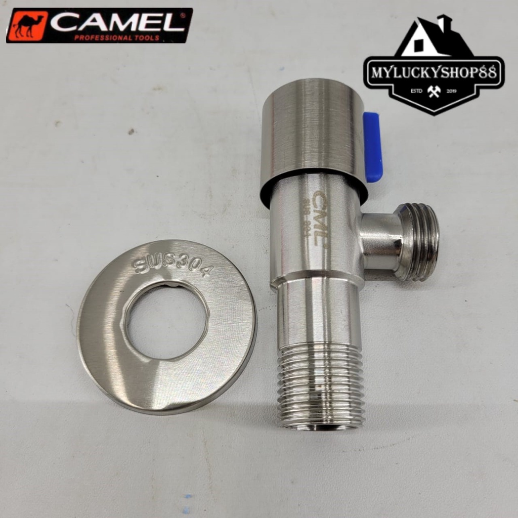 Camel Stop Kran 1/2&quot; Shower Jetshower Stainless Steel Keran WC Toilet