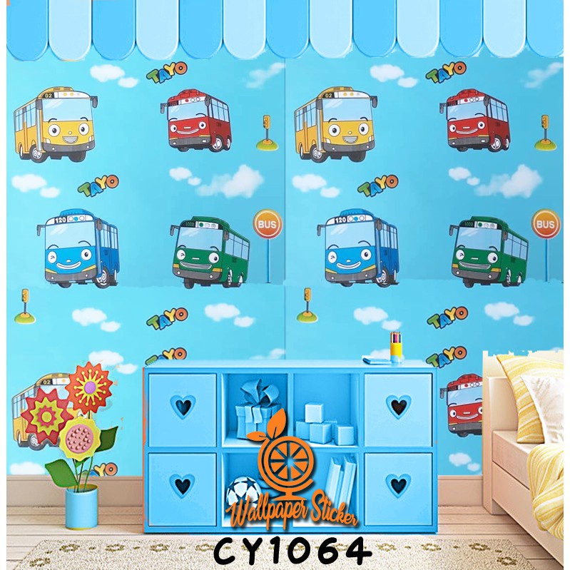 PROMO TEMURAH - Wallpaper Dinding 3D Wallpaper Dinding Korea Premium Wallpaper Stiker Dinding High Quality Tekstur 45Cm X 1meter-CY1064