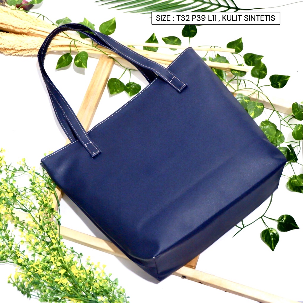 Tas handbag / Totebag kulit sintetis / bahu bucket lokal bahan sintetic leather kapasitas besar unutuk wanita