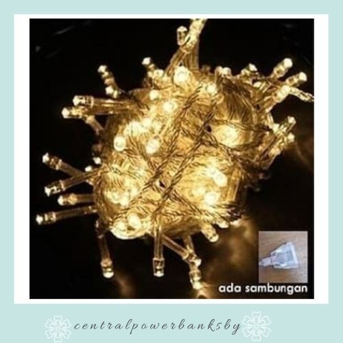 LAMPU TUMBLR WARM WHITE/LAMPU HIAS DAN NATAL PUTIH KUNING/TWINKLE LIGHT